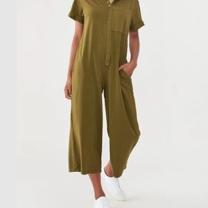 Back beat rags oversized jumpsuit